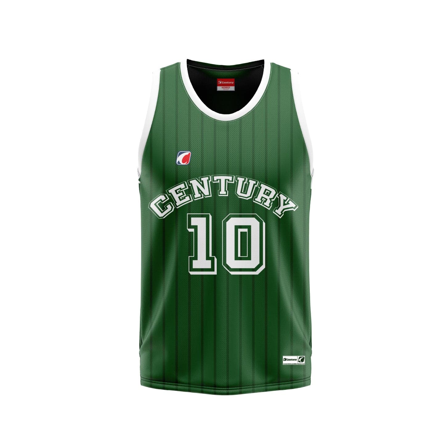 Basketball Top Green-Suttle Pattern