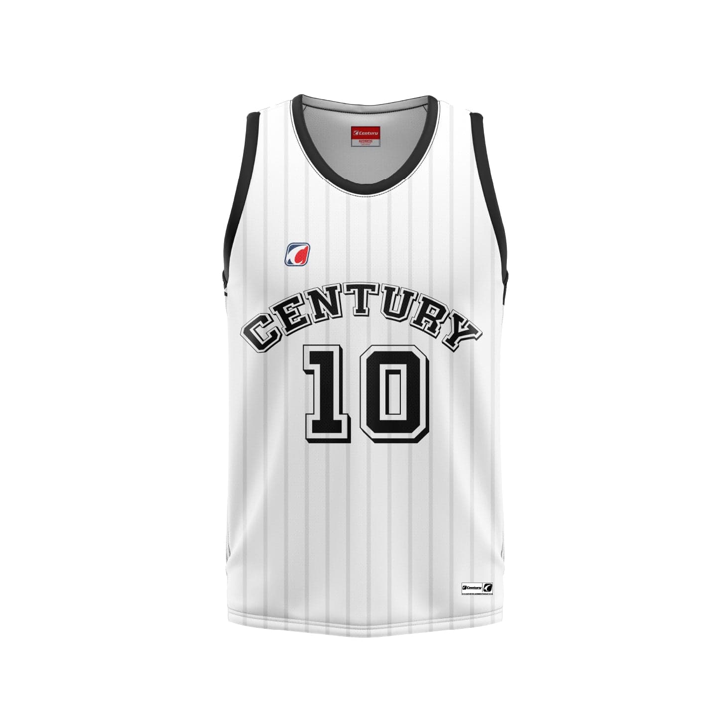 Basketball Top White Sublte Pattern