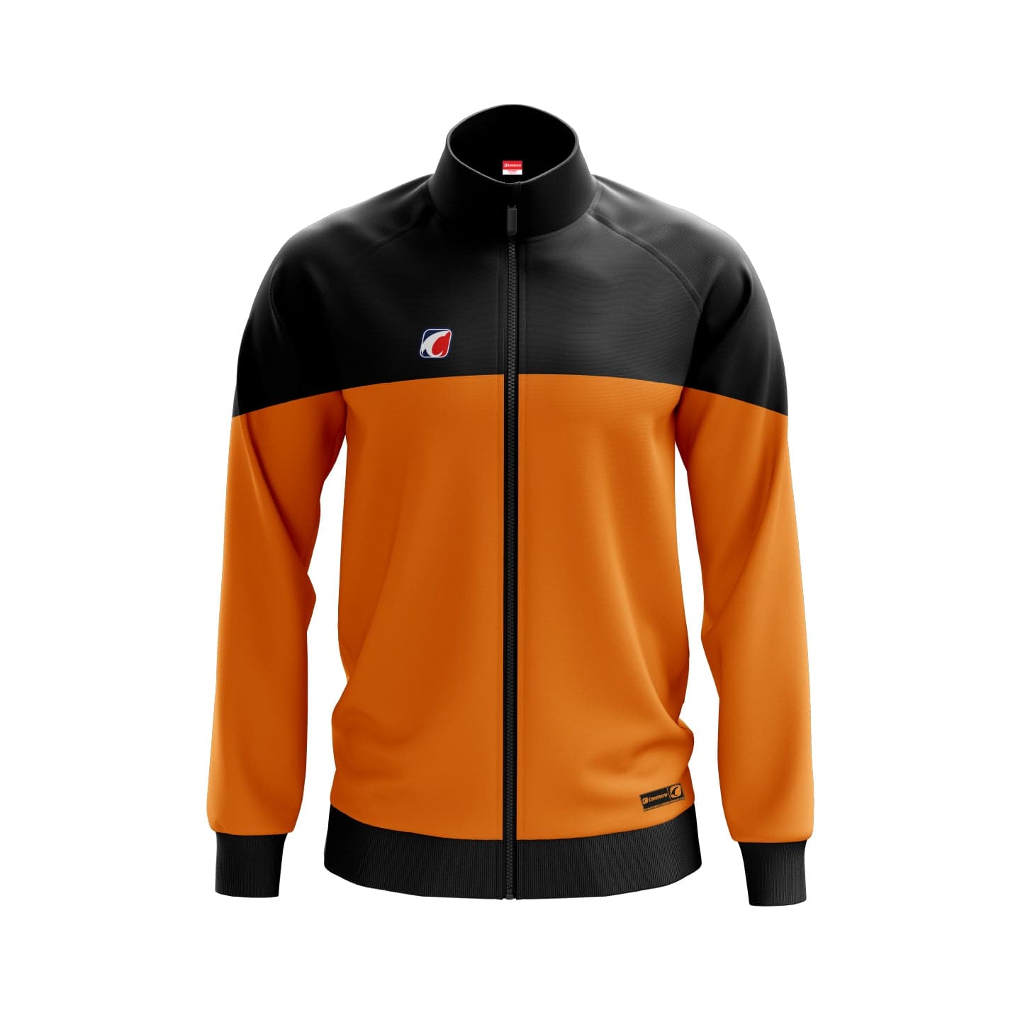 Full Zip Orange-Black