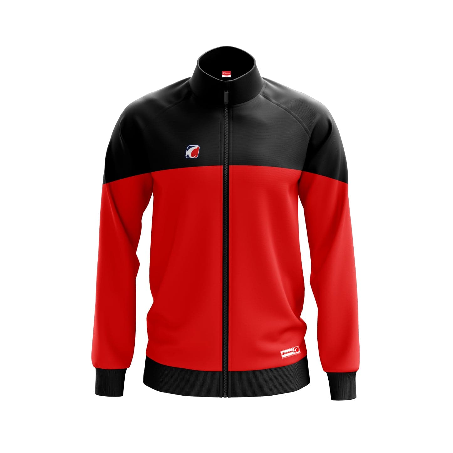 Full Zip Red-Black