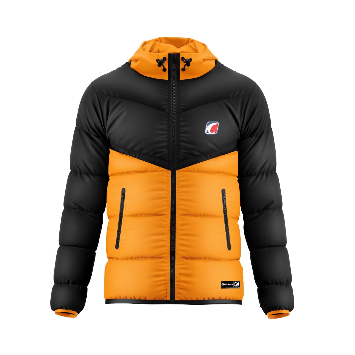 Puffer Jacket Black-Yellow