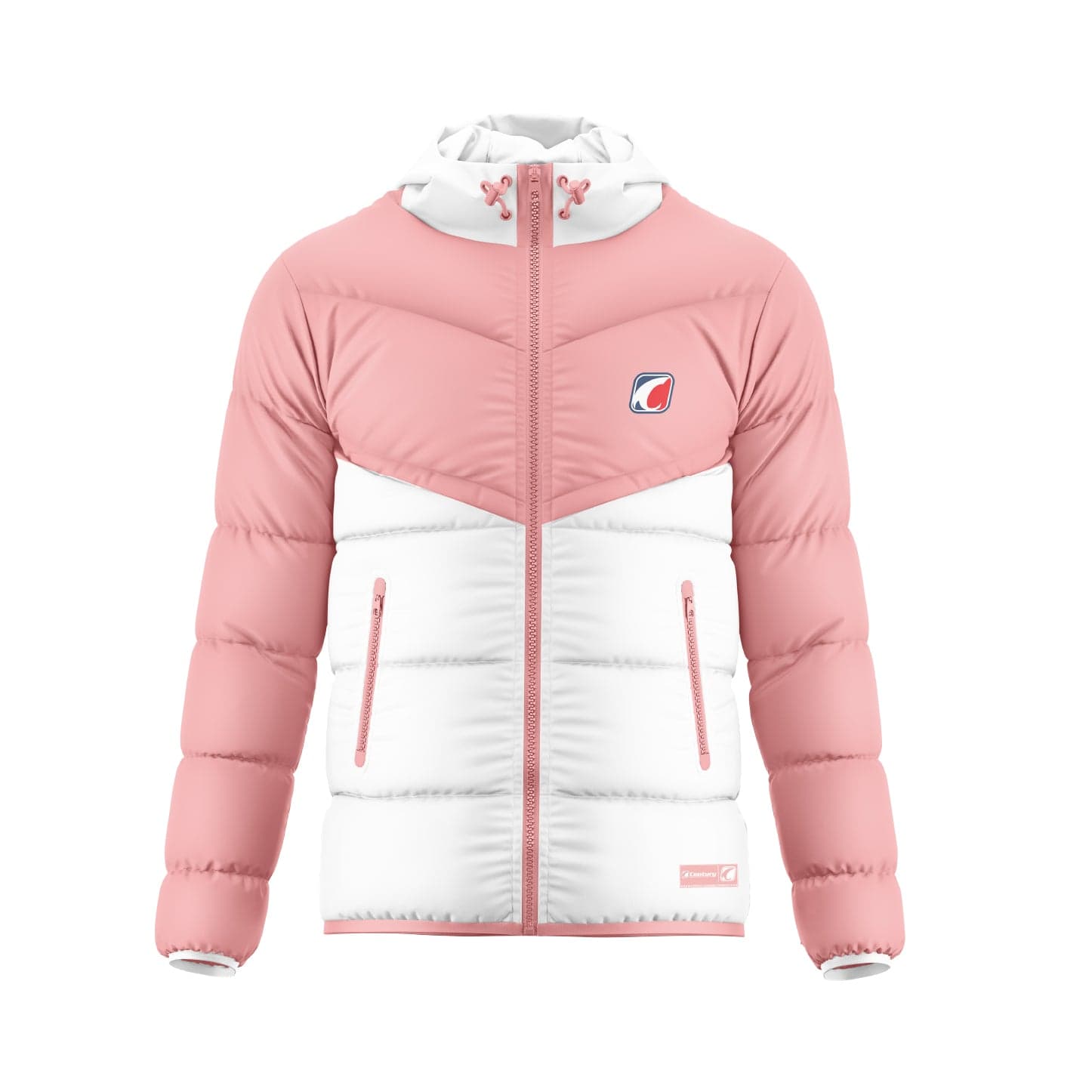 Puffer Jacket Pink-White